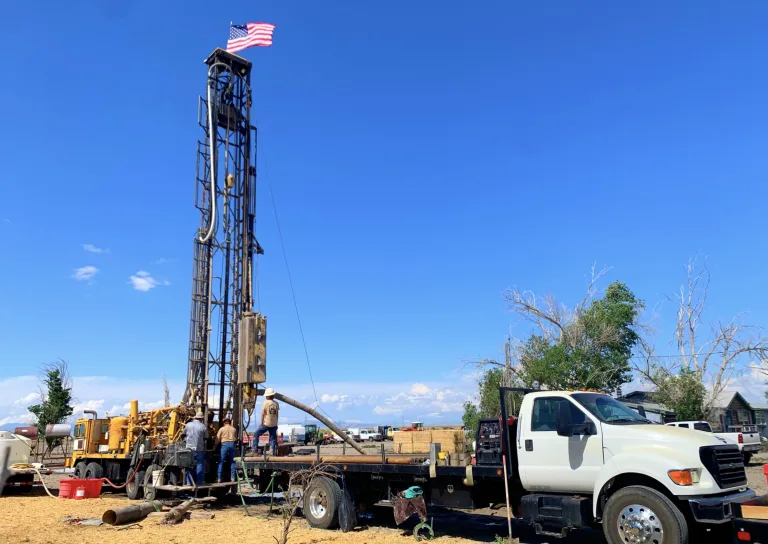 West Winds drilling a water well on a Utah property